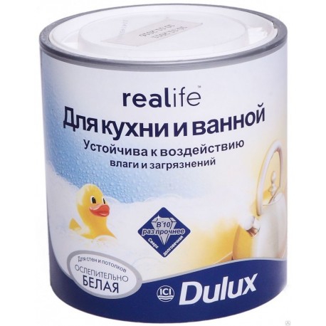 Краска Dulux Realife для Кухни и ванной