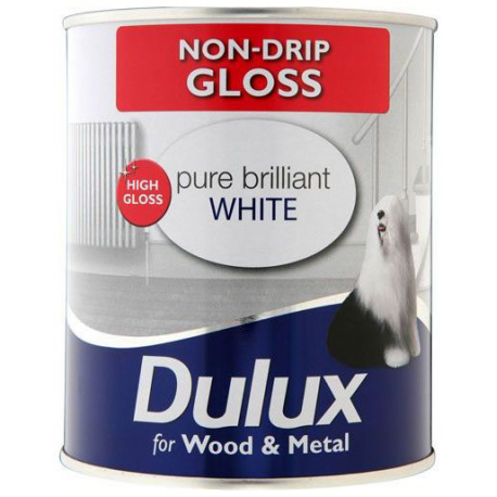 Эмаль Алкидная Dulux Non-Drip-Gloss глянцевая Ослепительно белая