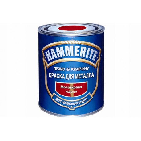 Краска Hammerite молотковая Красная