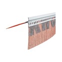 Профиль ROCKWOOL арочный угловой ПВХ с армирующей сеткой 10х15 (2,5м.пог.)