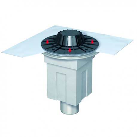 Воронка в комплекте SF Roof drai.sys.PVC DN100 необогреваемая